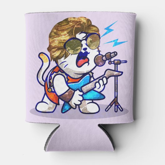 ファンキーロックスターキャックールト – Music Lover子猫 缶クーラー (正面)