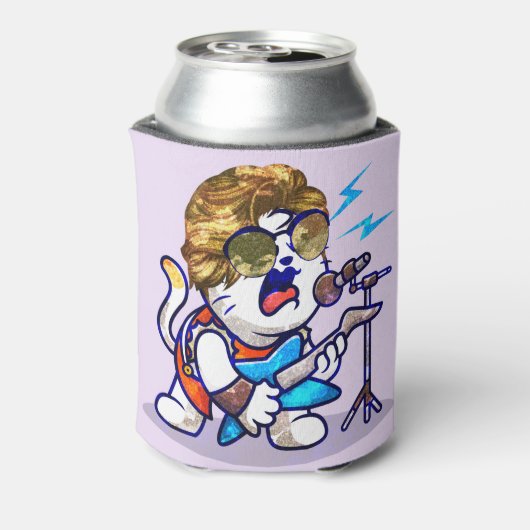ファンキーロックスターキャックールト – Music Lover子猫 缶クーラー (缶裏面)