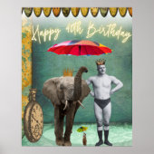 ファンキーヴィンテージストロングマン40歳の誕生日 ポスター (正面)