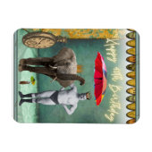 ファンキーヴィンテージストロングマン40歳の誕生日 マグネット (横)