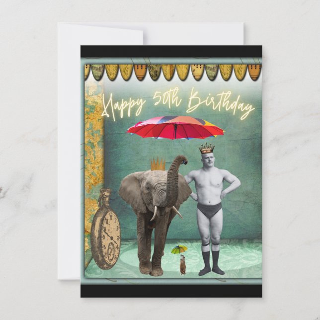 ファンキーヴィンテージストロングマン50誕生日 (正面)