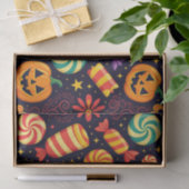 ファンキー不気味CandyとJack-o'-Lanternsハロウィン 薄葉紙 (ギフト)