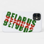 ファンキー国旗の色ベラルーシБеларусь iPhone 11ケース Case-Mate iPhoneケース (裏面(横))