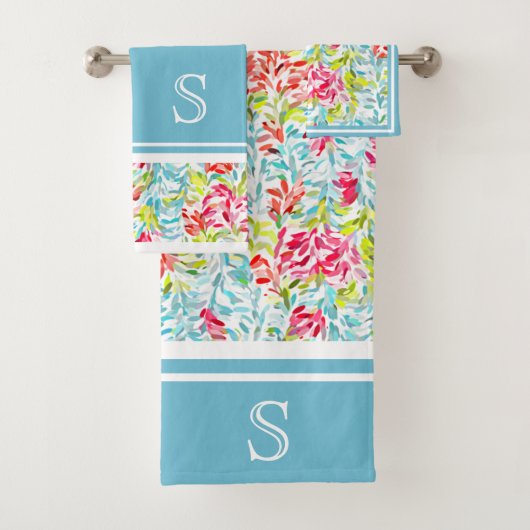 ファンキー夏の色絵を描(ばちゃばちゃ)跳ねるパタカスタムーン バスタオルセット (インサイチュ)