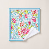 ファンキー夏の色絵を描(ばちゃばちゃ)跳ねるパタカスタムーン バスタオルセット (ウォッシュタオル)