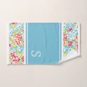 ファンキー夏の色絵を描(ばちゃばちゃ)跳ねるパタカスタムーン バスタオルセット (ハンドタオル)