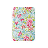 ファンキー夏の色絵を描（ばちゃばちゃ）跳ねる バスマット (正面縦)