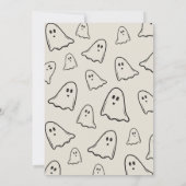 ファンキー幽霊大人ハローウィンパーティ招待状 招待状 (裏面)