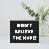 ファンキー引用文は誇大信じ葉書ではない ポストカード (スタンド正面)