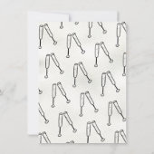 ファンキー応援描シャンパン婚約パーティ 招待状 (裏面)