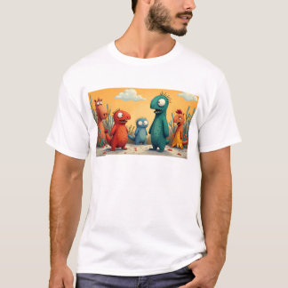 ファンキー怪獣: 大阪モンスターアート - 喜びと笑顔を広げよう Tシャツ