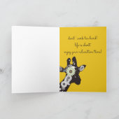 ファンキー感動的クール誕生日 カード (内部)