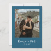 ファンキー手書きシャンパンタワーカップルのシャワー 招待状 (裏面)