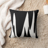 ファンキー抽象芸術アート白黒 クッション (ブランケット)