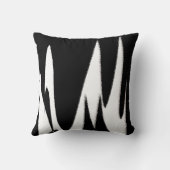 ファンキー抽象芸術アート白黒 クッション (裏面)