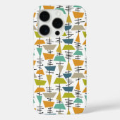 ファンキー抽象芸術カラフルシェイプレトロミッドセンチュリー Case-Mate iPhoneケース (裏面)
