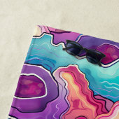 ファンキー抽象芸術カラフルパターン夏 ビーチタオル (インサイチュ)