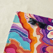 ファンキー抽象芸術カラフル陽極パターン ビーチタオル (インサイチュ)