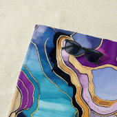 ファンキー抽象芸術カラフル陽極パターン ビーチタオル (インサイチュ)