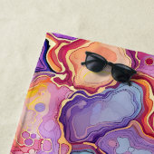 ファンキー抽象芸術カラフル陽極パターン ビーチタオル (インサイチュ)