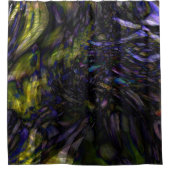 ファンキー抽象芸術ガラスアートカラースプラッモダンシュガラス シャワーカーテン (正面)