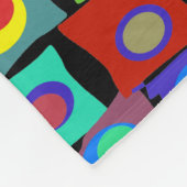 ファンキー抽象芸術スクウェアフリースブランケット フリースブランケット (角)