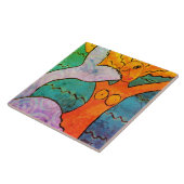 ファンキー抽象芸術デジタ絵を描ル タイル (側面)