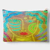 ファンキー抽象芸術デジ絵画タル アクセサリーポーチ (裏面)