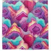 ファンキー抽象芸術パタカラフルーン浴室 シャワーカーテン (正面)