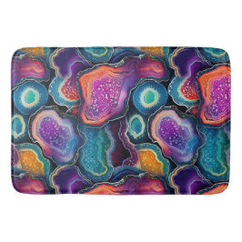 ファンキー抽象芸術パタカラフルーン浴室 バスマット