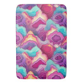 ファンキー抽象芸術パタカラフルーン浴室 バスマット (正面縦)