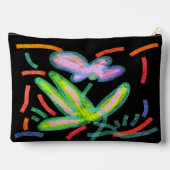 ファンキー抽象芸術フローラ アクセサリーポーチ (裏面)