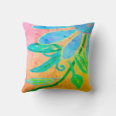 ファンキー抽象芸術フローラ クッション (裏面)