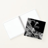 ファンキー抽象芸術白黒煙 ノートブック (内部)