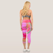 ファンキー抽象芸術 カプリレギンス (裏面)