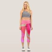 ファンキー抽象芸術 カプリレギンス (正面)