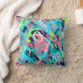 ファンキー抽象芸術 クッション (ブランケット)