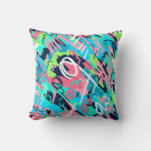 ファンキー抽象芸術 クッション (正面)