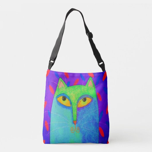 ファンキー抽象芸術 クロスボディバッグ (裏面)