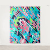 ファンキー抽象芸術 タペストリー (正面)