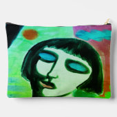 ファンキー抽象芸術・デジタル・アート アクセサリーポーチ (裏面)