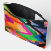 ファンキー抽象芸術・デジタル・アート アクセサリーポーチ (見開き)