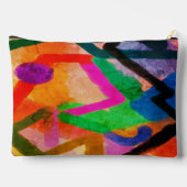 ファンキー抽象芸術・デジタル・アート アクセサリーポーチ (裏面)