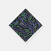 ファンキー抽象芸術・デジタル・アート スタンダードカクテルナプキン (角)