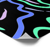 ファンキー抽象芸術・デジタル・アート ポスター (角)