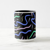ファンキー抽象芸術・デジタル・アート マグカップ (中央)