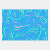 ファンキー抽象芸術・デジタル・アート ラッピングペーパーシート (正面3)