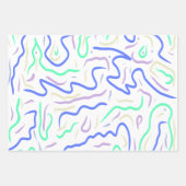 ファンキー抽象芸術・デジタル・アート ラッピングペーパーシート (正面2)