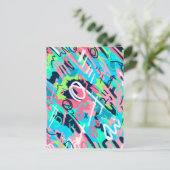 ファンキー抽象芸術 ポストカード (スタンド正面)