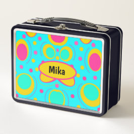 ファンキー抽象芸術 メタルランチボックス